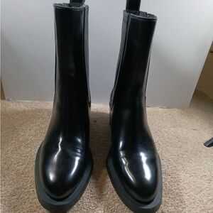 Bonnie camper black leather boots